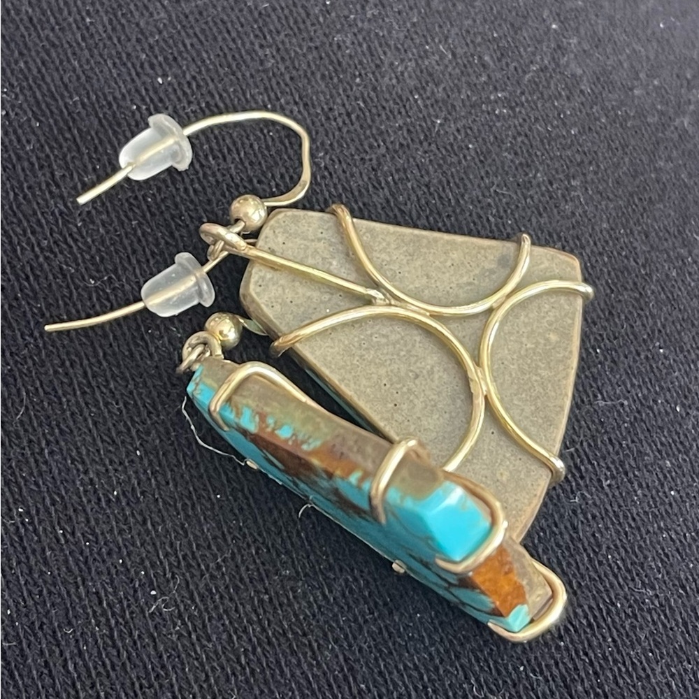 Turquoise Earrings - Picture 2 of 5